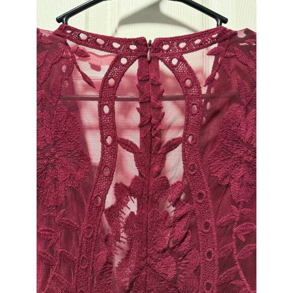 Honey Punch Small Maxi Lace Purple Dress - Picture 8 of 10